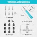 DURATECH 14.5" Steel Tire Spoons Tool Set, 24-Piece Tire Bar Removal Set with Rim Protectors, Valve Core Tools and Storage Bag, Tire Changing Iron Tool Kit for Motorcycle, Bicycle, ATV and Lawn Mower - Image 3