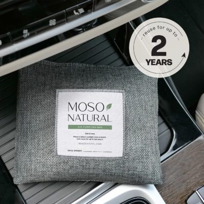 Moso Natural Charcoal Odor Absorber for Cars, 300g Bamboo Charcoal Air Purifying Bag, Unscented Odor Eliminator, Lasts Up to 2 Years, HGTV Editors’ Pick - Image 8