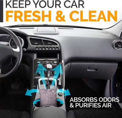 Activated Charcoal Odor Absorber for Strong Odors in Car, Closet, Shoe, Basement. 10 Activated Charcoal Bags Odor Absorbers for Home. Bamboo Charcoals Air Purifying Bag Charcoals Deodorizer Eliminator - Image 5