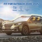 Car Window Shades Intended for Subaru Outback 2020-2025, Privacy Window Covers 8PCS for Side, Rear & Windshield, Car Shield Sunshade for Privacy Protection, Heat Blocking, Camping and Parking - Image 2