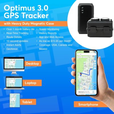 Optimus 3.0 GPS Tracker - Over 1 Month Battery - with Heavy Duty Waterproof Case and Powerful Magnets for Vehicles and Assets - Image 5