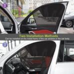 Car Window Shades, 2Pack Magnetic Front Car Window Cover, Half Blackout & Half See-Through Driver Side Window Sun Shade for Eating/Breastfeeding/Taking a Nap/Clothes Changing/Camping - Image 8