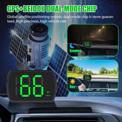 GPS Digital Speedometer for Car, Universal HUD Speed Meter with Large LED Display, Plug and Play Speed Display for Drivers Golf Cart Truck SUV and All Vehicles - Image 5