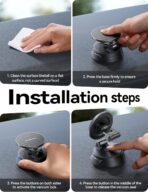 JOYROOM Car Mount for iPhone, [Tri-Fold] MagSafe iPhone Car Mount, [Suction Pro+Gel Base] 360° Rotation iPhone Car Holder, Strong Magnet for iPhone 17 Pro Max and Other Series[Not for Charging] - Image 8