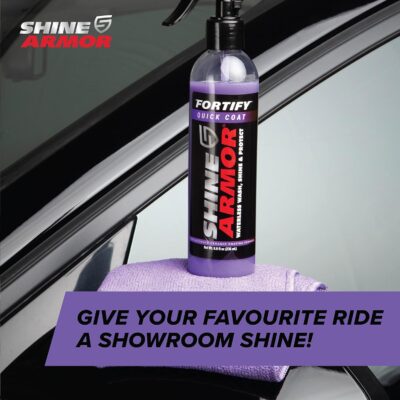 Car Wax Spray and Ceramic Coating for Cars - 3 in 1 Waterless Car Wash and Detailing - Quick Effect Coating Agent for Car - High Gloss Car Coating Spray, Shiny Car Stuff by Shine Armor - 8FlOz - Image 8