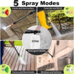 2026NEW Pressure Power Washer 4500PSI with 4 Quick Connect Nozzles, Inlet Hose & Filter, Foam Cannon for Cars/Fences/Driveways/Patios/Home Cleaning, Green - Image 3