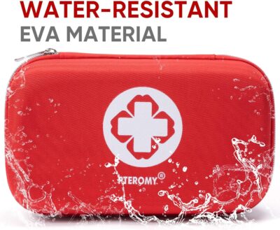 PTEROMY 300 Piece First Aid Kit, Portable Small Emergency Kits Compact 1st Aid Kit with Hard Storage Case for Car, Travel, Home, Camping, Outdoor, Hiking - Image 2