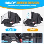 Orzbow Baby Mosquito Net for Infant, Doona Car Seat | 2-in-1 Car Seat Canopy & Mosquito Net, Breathable Carseat Sun Shade, UV Protection Lightweight Canopy Cover, Baby Summer Outdoor Essentials, Black - Image 4