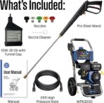 Westinghouse WPX3400 Gas Pressure Washer, 3400 PSI and 2.6 Max GPM, Onboard Soap Tank, Spray Gun and Wand, 5 Nozzle Set, for Cars/Fences/Driveways/Homes/Patios/Furniture - Image 9