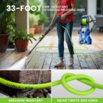 Pressure Washer 5000PSI Adjustable Pressure Power Washers with 33ft Hose, 4 Nozzle and Foam Cannon, Powerwashers Cleaner Machine for Home, Cars, Blue - Image 5