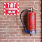 Fasmov 10 Pack Fire Extinguisher Inside Sticker Sign, 5" x 4" Self-Adhesive Vinyl Decals, Weatherproof & UV Protected for Cars, Trailers, Rv's, Trucks and Vehicles, Red on White - Image 6