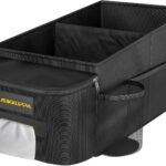 MIKKUPPA Car Seat Organizer - Front Passenger & Backseat Organizer with Tissue Box & Cup Holder, Car Seat Storage Box with Mesh Pockets, Road Trip Essentials for Kids