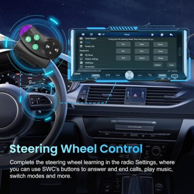 Single Din Car Stereo with Wireless Apple Carplay Android Auto, 6.9" IPS Touchscreen Car Stereo with Bluetooth 5.2 Handsfree Mirror Link Backup Camera GPS Navigation Dual USB Fast Charge FM AM EQ SWC - Image 8