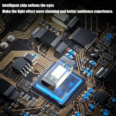 4PCS LED USB Car Ambient Light, Portable Mini Atmosphere Lamp, Universal Car Interior Accessory, Plug-in Interface Trunk Kit, with Multicolor Glow Effect, for All Auto Cabin Bedroom Night Use - Image 3