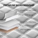 Car Seat Covers Full Set, Luxury Leather Waterproof Non-Slip Seat Protector Universal Fit for Most Cars SUVs Trucks Pick-ups,White and Black Car Accessories Interior(Full Set White) - Image 5