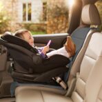 Munchkin Child Car Seat Protector, Elite Seat Guardian with Grime Guard Fabric, Dark Grey - Image 2