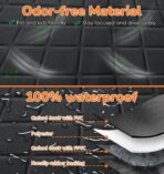 URPOWER Dog Car Seat Cover for Pets 100% Waterproof Seat Cover Hammock 600D Heavy Duty Scratch Proof Nonslip Durable Soft Back Seat Covers for Cars Trucks and SUVs - Image 3