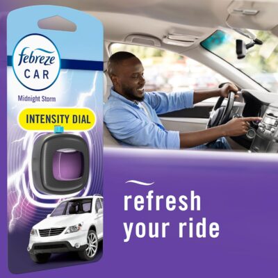 Febreze Car Air Freshener Vent Clip, Midnight Storm, 1 count, .06 oz - Image 6