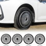15 inch Wheel Cover for Iron Rim, Hubcap Car Rims Set of 4, Blade Rim Cover, Compatible/Replacement Automotive Wheel Tire ABS Plastic Decoration Accessories - Image 4