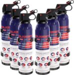 ABC Fire Extinguisher for Home & Vehicle - Compact Fire Extinguisher | Grease & Electrical Fire Extinguisher for Kitchen, Car, Office, Easy to use(6-Pack, 1.32lb Each)