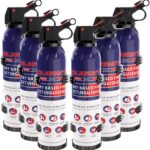 ABC Fire Extinguisher for Home & Vehicle - Compact Fire Extinguisher | Grease & Electrical Fire Extinguisher for Kitchen, Car, Office, Easy to use(6-Pack, 1.32lb Each)