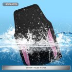 PIC AUTO Rubber Floor Mats, Pink Aluminum Film with Colorful Piping Floor Mats for Cars, Car Mats with Non-Slip Backing, All-Weather Protection, Trim-to-Fit Liner for Cars, SUVs, Trucks, Vehicles - Image 5
