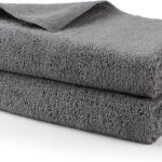 HOMEXCEL Professional Large Microfiber Car Drying Towels 2 Pack, Lint Free, Scratch Free, Highly Absorbent Drying Towel for Cars, SUVs, RVs, Trucks, and Boats,31" x 24",Grey
