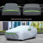 KEYOOG 6-layer Full Car Cover Is All-weather Waterproof, Universal In All Seasons, Snow Prevention, Rainproof, Acid Rainproof, Sunscreen, Ultraviolet-proof, Universally Applicable To Sedan (188"-198") - Image 7