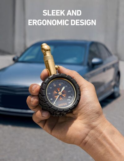 AstroAI Tire Pressure Gauge 6-170 PSI, Large 2" Easy Read Glow Dial Tire Gauge, Certified ANSI B40.1(1%) Accurate, Compatible for Bicycle, Car, SUV, Truck & Motorcycle - Image 5