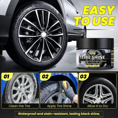 Tire Shine Gel - Ungraded Long-Lasting Tire Dressing with Wet Gloss Look Finish, UV Protection & Weather Resistant Tire Coating for Car, Truck, Motorcycle, RV - 7oz/200g - Image 5