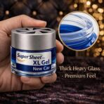 Super Sheet XL Gel Car Air Freshener - Cherry Scent, Luxury Glass Jar Auto Fragrance, Long Lasting Gel Diffuser for Car, Home & Office - Made in USA, New Car, 2 Pack - Image 2