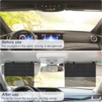 NAZZO Car Visor Extender Sun Blocker, Polarized Sunvisor Extension with Removable Magnetic PC Lens, Anti Glare Car Visor Extended for Safe Driving, Universal for SUV, Family Automotive, Black - Image 3