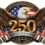 2pcs 250th Anniversary USA Car Decal Sticker, USA Patriotic 4th of July 1776–2026 Vinyl for Car, Truck, Window, Laptop, 250 Years American Independence Bumper Stickers