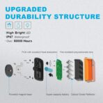 Agrieyes 2Pcs Rechargeable Flashing Lights for Vehicles, Super Magnetic Strobe Hazard Lights, Wireless Portable Amber Led Warning Beacon Emergency Light for Trucks Bus Tractor Oversize Trailer - Image 4