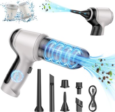 Car Vacuum Cleaner, 15000Pa Handheld Cordless Rechargeable Wet & Dry Vacuum, 120W High Power for Car, Pet, Home, Office Cleaning, Washable HEPA Filter, Multi-Nozzles - Image 8