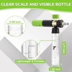 Tool Daily Short Pressure Washer Gun with Mini Foam Cannon, Dual Connector Accessory, 5 Power Washer Nozzle Tips, 1/4 Inch Quick Connect - Image 8
