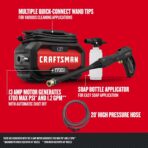 CRAFTSMAN Electric Pressure Washer, Cold Water, Lightweight Corded Power Washer for Cars, Driveways, Patio and Garage, Powerful 1700-PSI, 1.2-GPM, Compact, Easy to Use (CMEPW1700) - Image 2