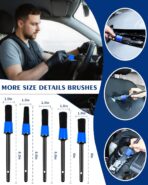 Car Cleaning Kit：40 Pcs Interior Windshield and Window Cleaner Detailing Set；Wheel & Tire Brush；Car Wash Mitt；Cleaning Bucket；Total Care Supplies；Towels；Automotive Tools - Image 3