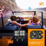 Nilight 2PCS 3Inch Led Pods Round 1500LM Built-in EMC Work Light 90° Flood Beam Angle for Offroad Lights Side Light Rear Back-Up Light for Tractor Truck Motorcycle Boat ATV UTV - Image 6