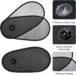 2 PCS Car Window Shade for Baby, Adjustable Rotatable Automotive Mesh Sun Blocke Driver Side Window Car Sunshades, with Suction Cups, Glare and UV Rays Protection, Fits Most of Vehicle - Image 3