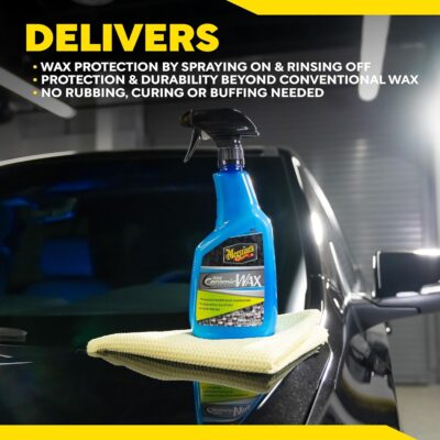 Meguiar's Hybrid Ceramic Wax, Easy-to-Use Spray Wax for Car Detailing with the Superior Protective Power of Advanced SiO2 Hybrid Barrier Technology, 26 Oz Spray Bottle - Image 8