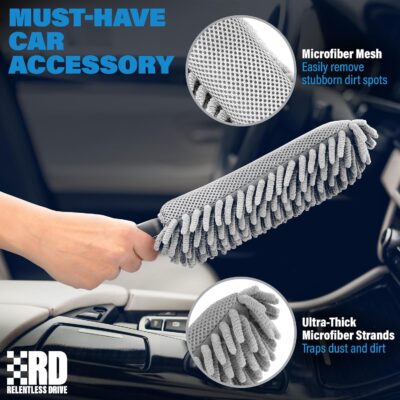 Professional Car Duster Interior – Car Accessories for Women and Men (Lint & Scratch Free) - Image 2