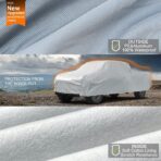 Kayme 6 Layers Truck Cover Waterproof All Weather - See Vehicle Size Chart - Heavy Duty Outdoor Pickup Cover Sun Uv Rain Protection, Universal Fit Most Extended Cab Long Bed, Length Up to 248 inch. - Image 2