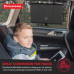 Firestone 2 Pack Retractable Automotive Sunshade Car Window Sunshades - Blocks 99% UV Rays, Lightweight & Compact Car Side Window Shade with Automatic Retract Button, Blocks Glare & Heat, Black - Image 7