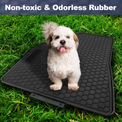 Spurtar for Tesla Model 3 Floor Mats 2017-2025, Car Floor Mats All Weather Automotive with 3D Extended Edge, 3 Pack Honeycomb Design Front & Rear Rubber All-Weather Protector, Black - Image 5