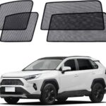 XCBYT Car Window Shade for 2019-2024 Toyota RAV4 Window Covers Side Window Sun Shade Car Window Shade for Baby with Breathable Mesh Insulate Heat and UV for Sleep Camping Breastfeeding