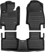 TuxMat - for Toyota RAV4 2019-2025 Models - Custom Car Mats - Maximum Coverage, All Weather, Laser Measured - This Full Set Includes 1st and 2nd Rows