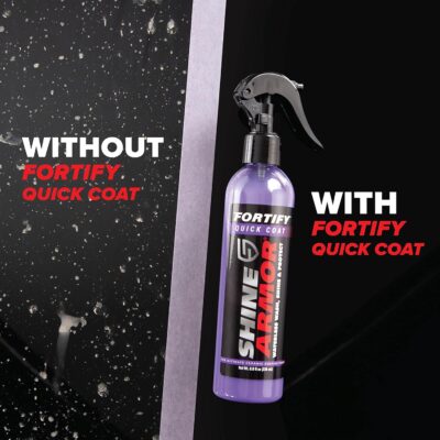 Car Wax Spray and Ceramic Coating for Cars - 3 in 1 Waterless Car Wash and Detailing - Quick Effect Coating Agent for Car - High Gloss Car Coating Spray, Shiny Car Stuff by Shine Armor - 8FlOz - Image 5