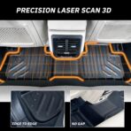 Premium MAXPRO All Weather Floor Mats for 2024-2026 Ford Ranger Raptor SuperCrew Cab Custom Fit Floor Liners 1st&2nd Row Set Waterproof TPE Anti-Slip Truck Mats Full Set Automotive Floor Mats Pickup - Image 6