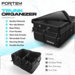 FORTEM Trunk Organizer For SUV Car Trunk Organizer, Foldable Storage, Car Accessories for Women Men, Collapsible Bag, Perfect Christmas Gifts, 600D Oxford, Non Slip Bottom, Straps, Soft Cover (50L) - Image 7
